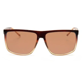 JRS by Coolwinks S15C6362 Brown Tinted Retro Square Sunglasses for Men and Women