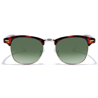 JRS by Coolwinks S35C5991 Green Gradient Clubmaster Sunglasses for Men and Women