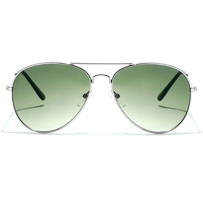 JRS by Coolwinks S35A5668 Green Gradient Pilot Sunglasses for Men and Women