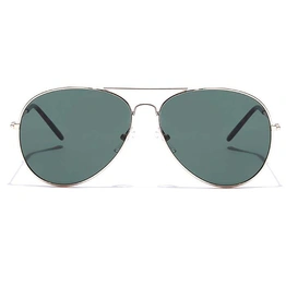 JRS by Coolwinks S35A5885 Green Tinted Pilot Sunglasses for Men and Women