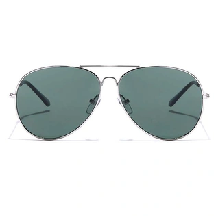 JRS by Coolwinks S35B5885 Green Tinted Pilot Sunglasses for Men and Women