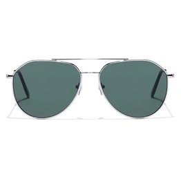 JRS by Coolwinks S35B5948 Green Tinted Pilot Sunglasses for Men and Women