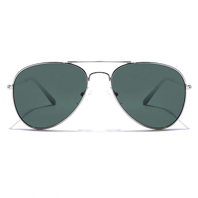 JRS by Coolwinks S35B6011 Green Tinted Pilot Sunglasses for Men and Women