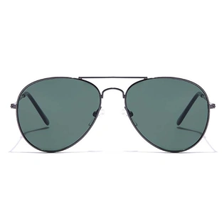 JRS by Coolwinks S35C5667 Green Tinted Pilot Sunglasses for Men and Women