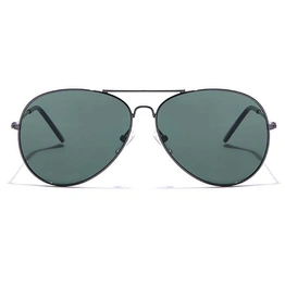 JRS by Coolwinks S35C5885 Green Tinted Pilot Sunglasses for Men and Women