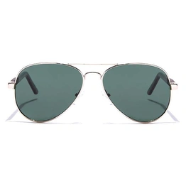 JRS by Coolwinks S35C5969 Green Tinted Pilot Sunglasses for Men and Women