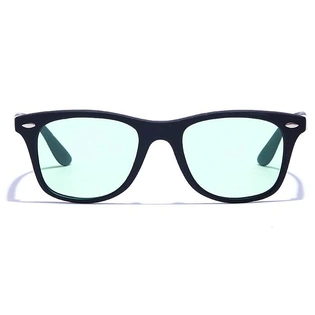 JRS by Coolwinks S35B6346 Green Tinted Retro Square Sunglasses for Men and Women