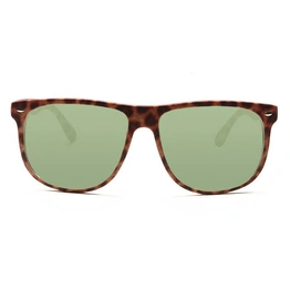 JRS by Coolwinks S35B6373 Green Tinted Retro Square Sunglasses for Men and Women