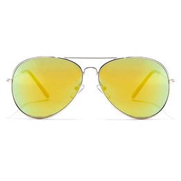 JRS by Coolwinks S15A5898 Multicolor Mirror Pilot Sunglasses for Men and Women