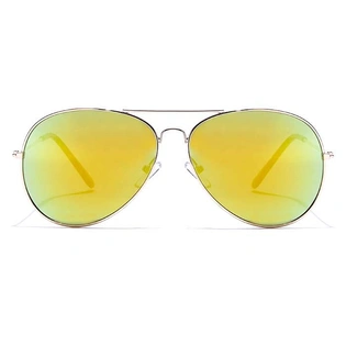 JRS by Coolwinks S15A5898 Multicolor Mirror Pilot Sunglasses for Men and Women