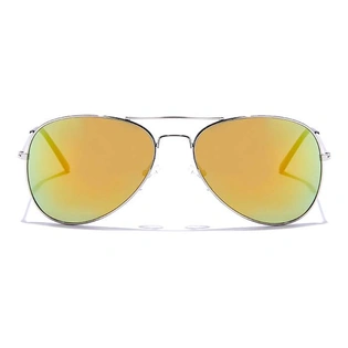 JRS by Coolwinks S15B6024 Multicolor Mirror Pilot Sunglasses for Men and Women