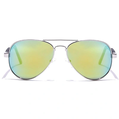 JRS by Coolwinks S35B5983 Multicolor Mirror Pilot Sunglasses for Men and Women