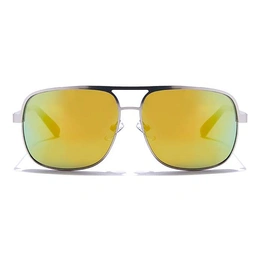 JRS by Coolwinks S15A5659 Multicolor Mirror Retro Square Sunglasses for Men and Women