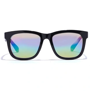 JRS by Coolwinks S67B6389 MultiColor Mirror Retro Square Sunglasses for Men and Women