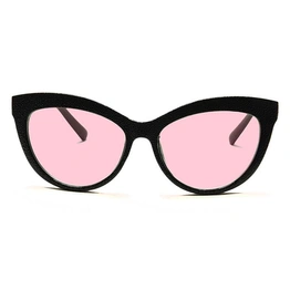 JRS by Coolwinks S23A6381 Pink Tinted Cateye Sunglasses for Women