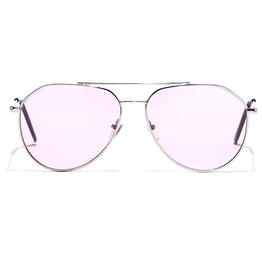 JRS by Coolwinks S23B5956 Pink Tinted Pilot Sunglasses for Men and Women