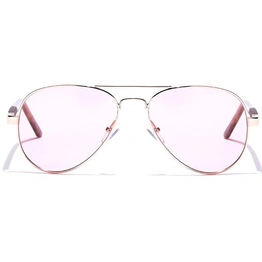 JRS by Coolwinks S23C5977 Pink Tinted Pilot Sunglasses for Men and Women