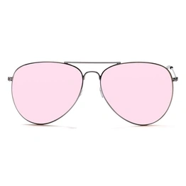 JRS by Coolwinks S17C5913 Pink Tinted Pilot Sunglasses for Men and Women