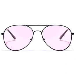 JRS by Coolwinks S23A6040 Pink Tinted Pilot Sunglasses for Women