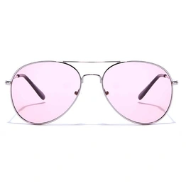 JRS by Coolwinks S23B6040 Pink Tinted Pilot Sunglasses for Women