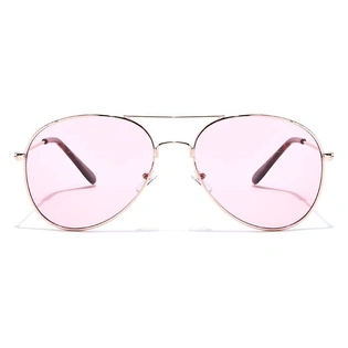 JRS by Coolwinks S23C6040 Pink Tinted Pilot Sunglasses for Women