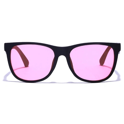 JRS by Coolwinks S23B6355 Pink Tinted Retro Square Sunglasses for Men and Women