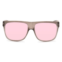 JRS by Coolwinks S23B6366 Pink Tinted Retro Square Sunglasses for Men and Women