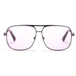 JRS by Coolwinks S23C5654 Pink Tinted Retro Square Sunglasses for Men and Women