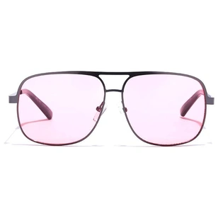 JRS by Coolwinks S33C5652 Pink Tinted Retro Square Sunglasses for Men and Women