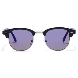 JRS by Coolwinks S17B5713 Purple Flash Clubmaster Sunglasses for Men and Women