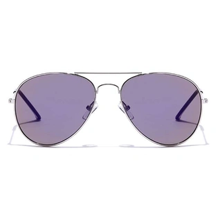 JRS by Coolwinks S17A5682 Purple Flash Pilot Sunglasses for Men and Women