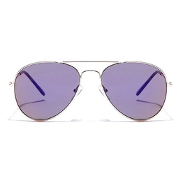 JRS by Coolwinks S17B5682 Purple Flash Pilot Sunglasses for Men and Women