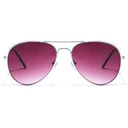 JRS by Coolwinks S17A5677 Purple Gradient Pilot Sunglasses for Men and Women