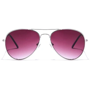 JRS by Coolwinks S17A5677 Purple Gradient Pilot Sunglasses for Men and Women