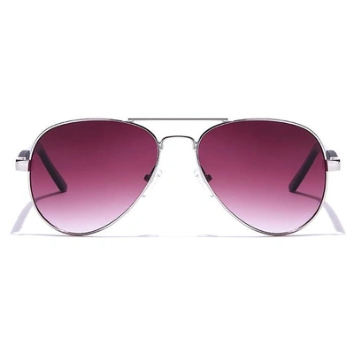 JRS by Coolwinks S17B5979 Purple Gradient Pilot Sunglasses for Men and Women