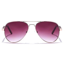 JRS by Coolwinks S17C5979 Purple Gradient Pilot Sunglasses for Men and Women