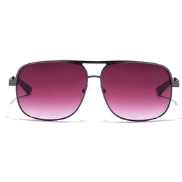 JRS by Coolwinks S17C5656 Purple Gradient Retro Square Sunglasses for Men and Women