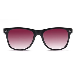 JRS by Coolwinks S17A5796 Purple Gradient Retro Square Sunglasses for Men and Women