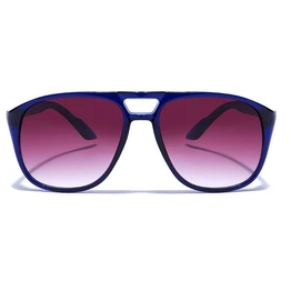 JRS by Coolwinks S17B5832 Purple Gradient Retro Square Sunglasses for Men and Women