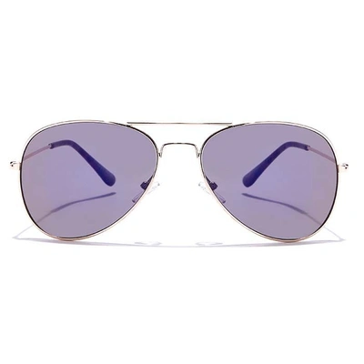 JRS by Coolwinks S17A6026 Purple Mirror Pilot Sunglasses for Men and Women