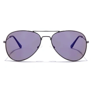 JRS by Coolwinks S17C6026 Purple Mirror Pilot Sunglasses for Men and Women