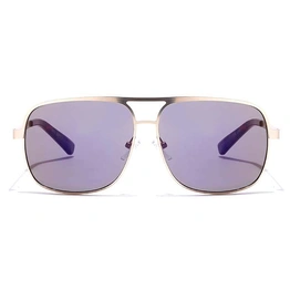 JRS by Coolwinks S17B5661 Purple Mirror Retro Square Sunglasses for Men and Women