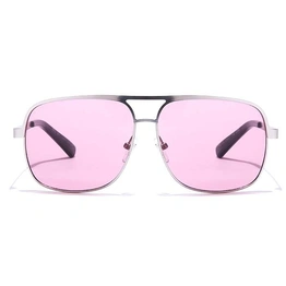 JRS by Coolwinks S17A5653 Purple Tinted Retro Square Sunglasses for Men and Women