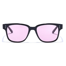 JRS by Coolwinks S17A5871 Purple Tinted Retro Square Sunglasses for Men and Women