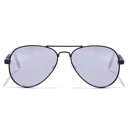 JRS by Coolwinks S10A5980 Silver Mirror Pilot Sunglasses for Men and Women