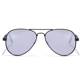 JRS by Coolwinks S10A5980 Silver Mirror Pilot Sunglasses for Men and Women