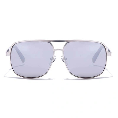 JRS by Coolwinks S10A5657 Silver Mirror Retro Square Sunglasses for Men and Women