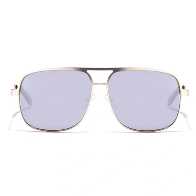 JRS by Coolwinks S10B5657 Silver Mirror Retro Square Sunglasses for Men and Women