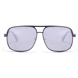 JRS by Coolwinks S10C5657 Silver Mirror Retro Square Sunglasses for Men and Women