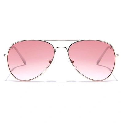 JRS by Coolwinks S33A6013 Wine Gradient Pilot Sunglasses for Men and Women